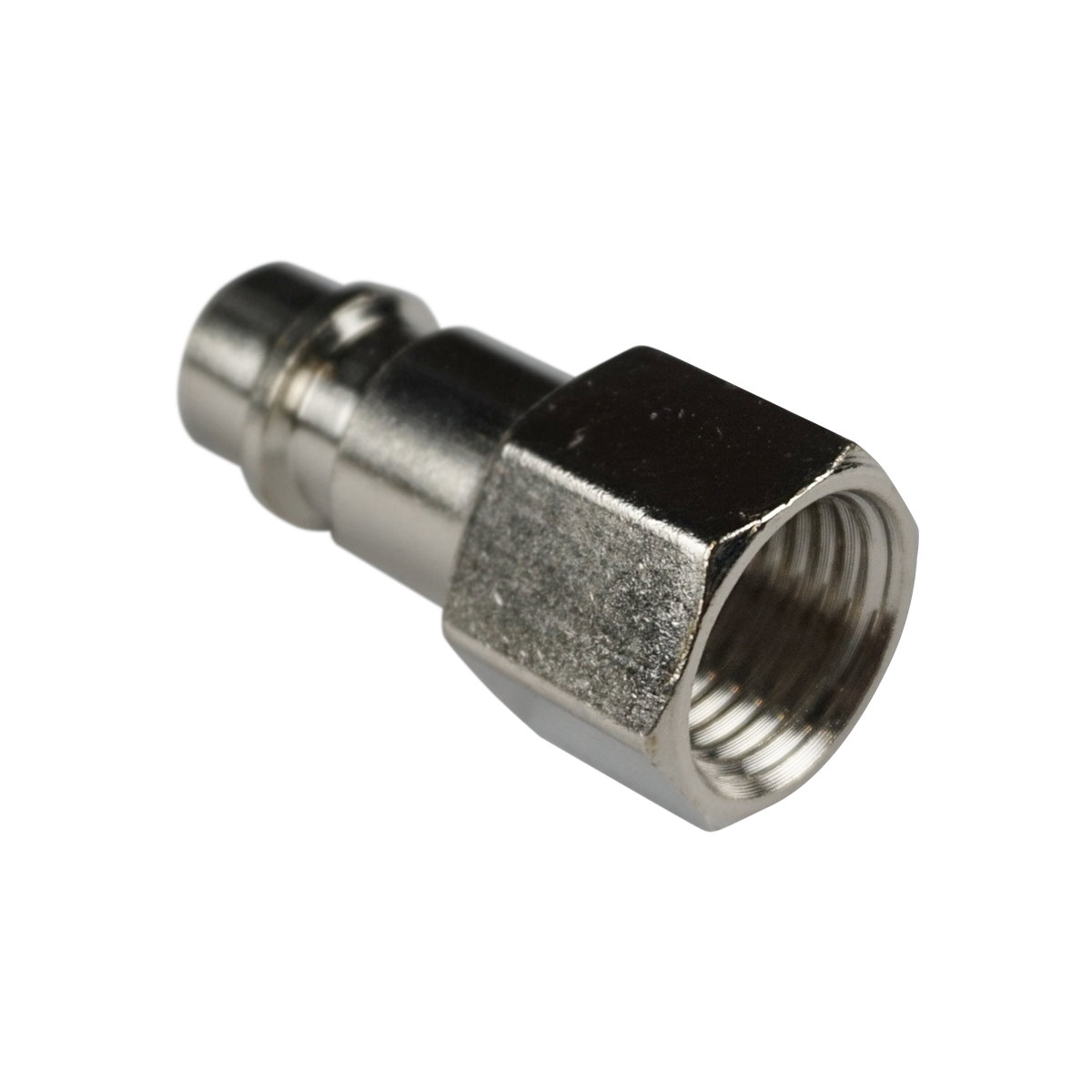 Адаптер-соединитель пневматический резьба F1/4” на быстросъём M1/4” BERGER BG1405