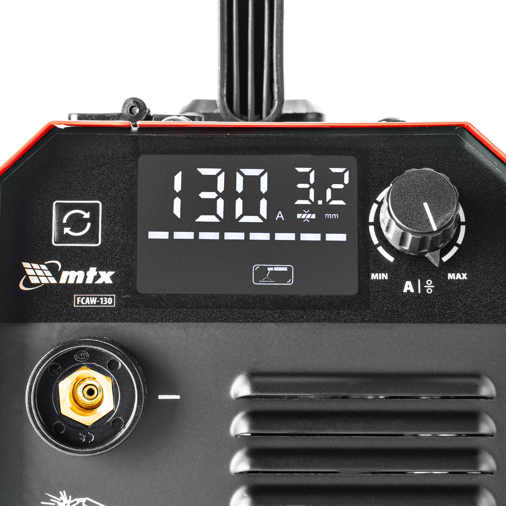 Аппарат инвертор. полуавтомат. cварки FCAW-130, 130 А, ПВ 60%// MTX (94300)