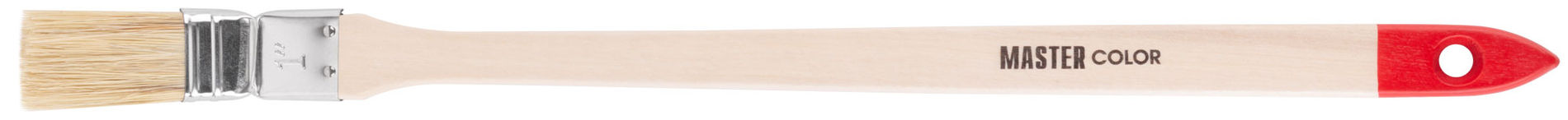 Кисть радиаторная, толщ. 11 мм, натур. щетина, нерж. обжим, дерев. ручка, ширина 25 мм (30-0301)