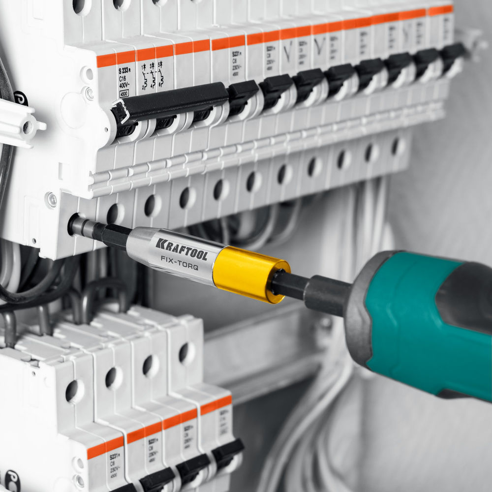 Динамометрический адаптер для бит FIX-TORQ, 2.0 Нм KRAFTOOL 64035-2.0