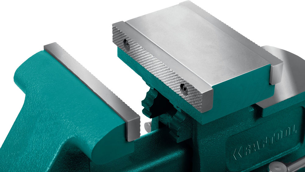 Тиски слесарные 200 мм, расход 368 мм Reversible KRAFTOOL 32705-200