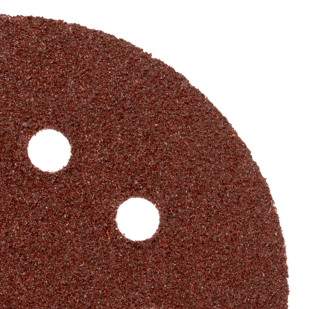 Круг абразивный на ворсовой подложке под липучку, перфорированный, P 36, 125 мм, 5 шт Matrix (73801)