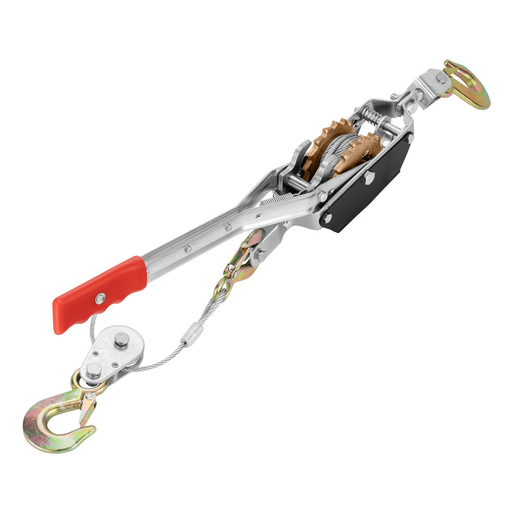 Лебедка рычажная, тяга 2 т, подъем 0.8 т, двойное храповое колесо Matrix (52260)