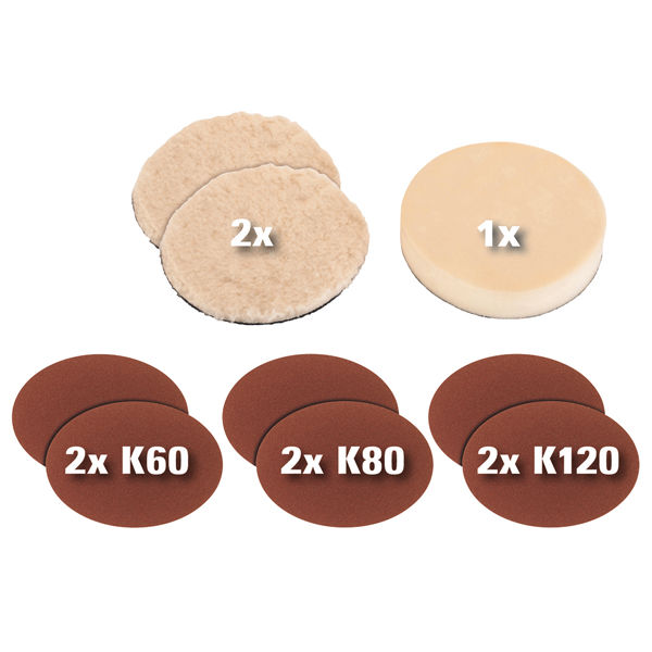 Машина полировальная Einhell CC-PO 1100/150 E, 1100Вт,1000-3500об/мин, кейс,набор оснастки (2093275)