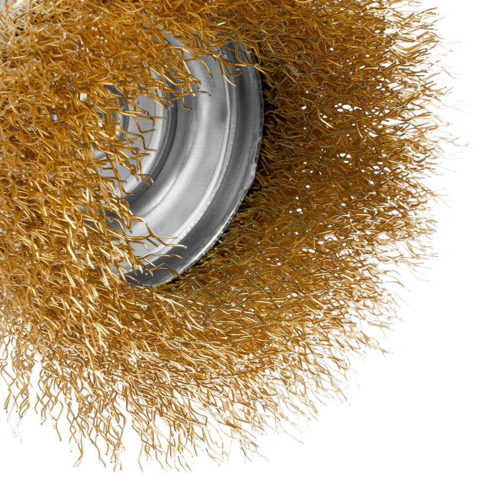 Набор щеток для дрели, 5 шт, 2 плоские, 50-75 мм, 3 чашки, 25-50-75 мм, со шпильками Matrix (74492)