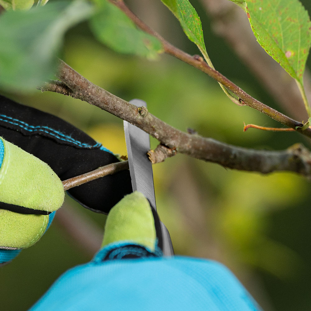 Нож садовый складной, прямое лезвие, 173 мм, деревянная рукоятка, Palisad (79003)