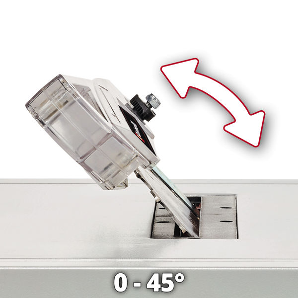 Пила настольная Einhell TC-TS 210, 1200Вт,210х30мм,глуб реза 45мм,4800 об/мин (4340425)