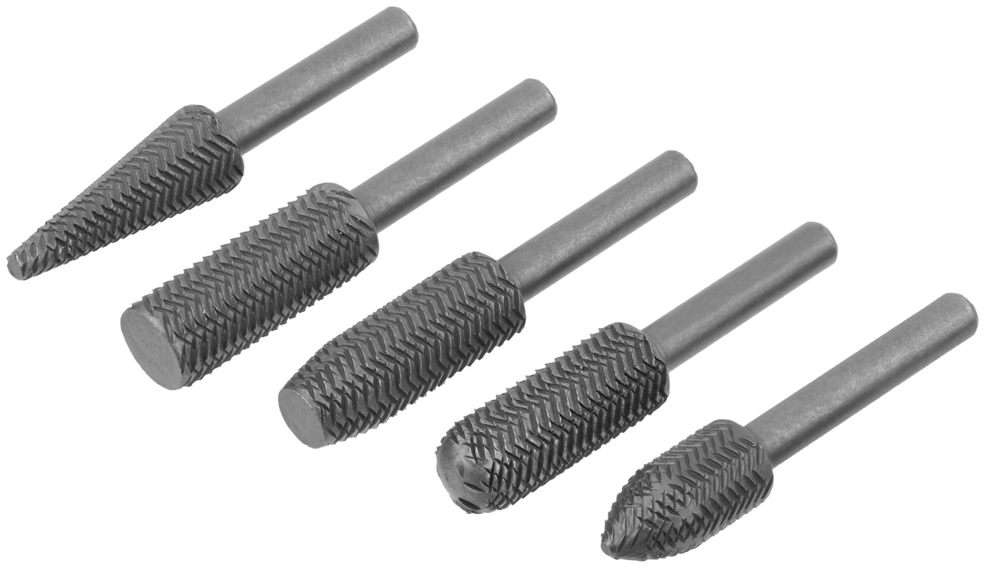 Шарошки стальные по металлу, 5 шт. (36475)