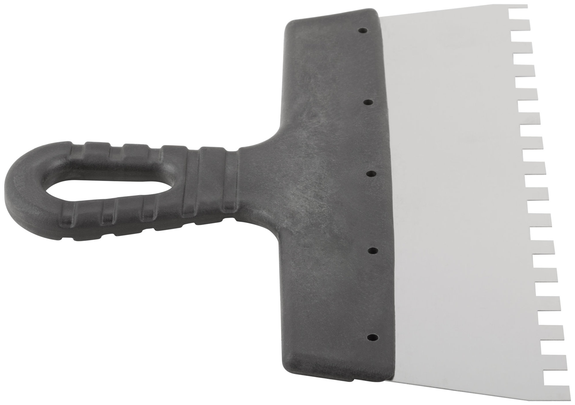 Шпатель фасадный нержавеющий зубчатый 250 мм / зуб 8 мм (06608)