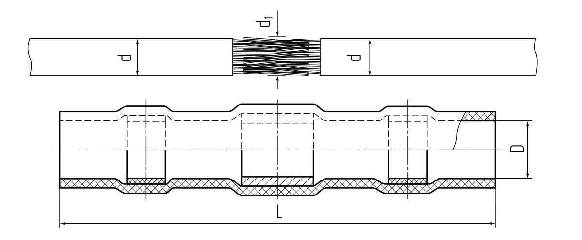 Соединитель термоусаживаемый под пайку ПК-Т 1.0 серия ПРОФИ (КВТ) (79879)