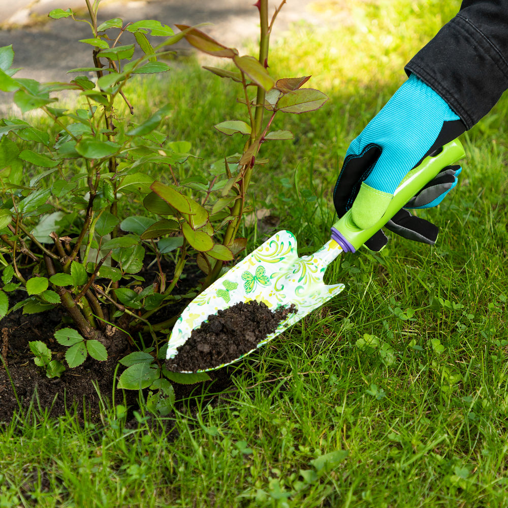 Совок посадочный широкий, 80 х 330 мм, стальной, пластиковая рукоятка, Flower Green, Palisad (62036)