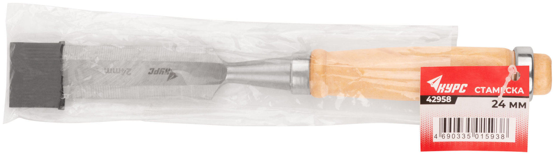 Стамеска с деревянной ручкой 24 мм