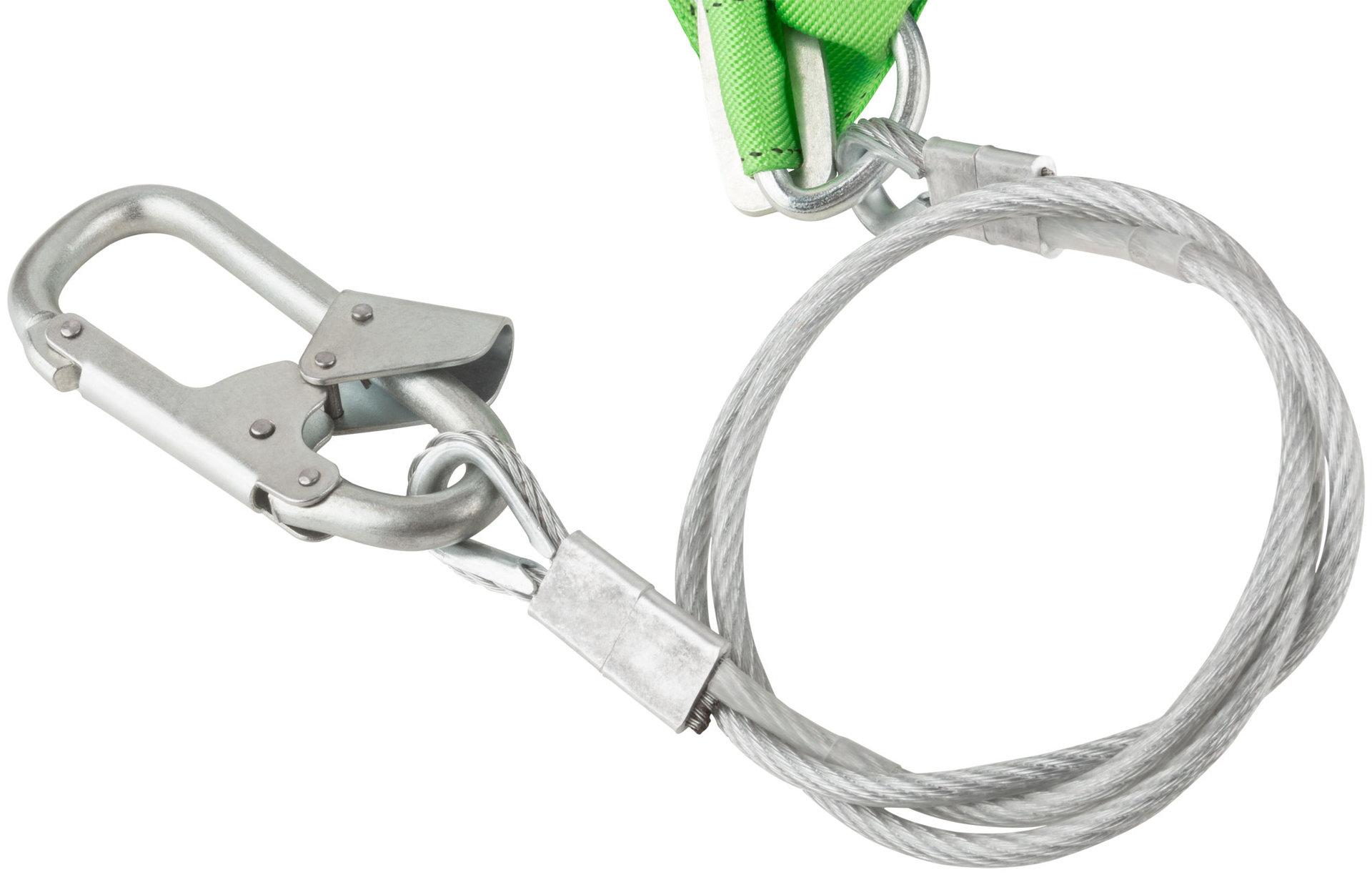 Удерживающая система ( пояс со стропом ) УС-1Б-ук ( уширенный кушак ; металлический трос в ПВХ ) (12615)