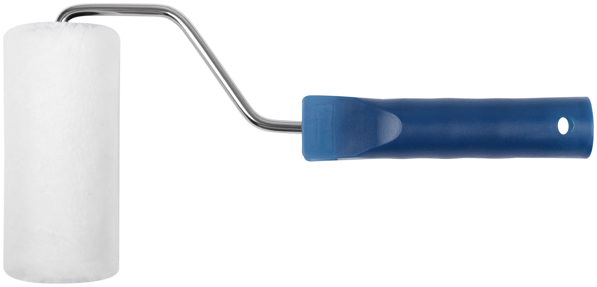 Валик велюровый, диаметр 40/48 мм, бюгель 6 мм, ворс 4 мм, белый, 100 мм (02131)