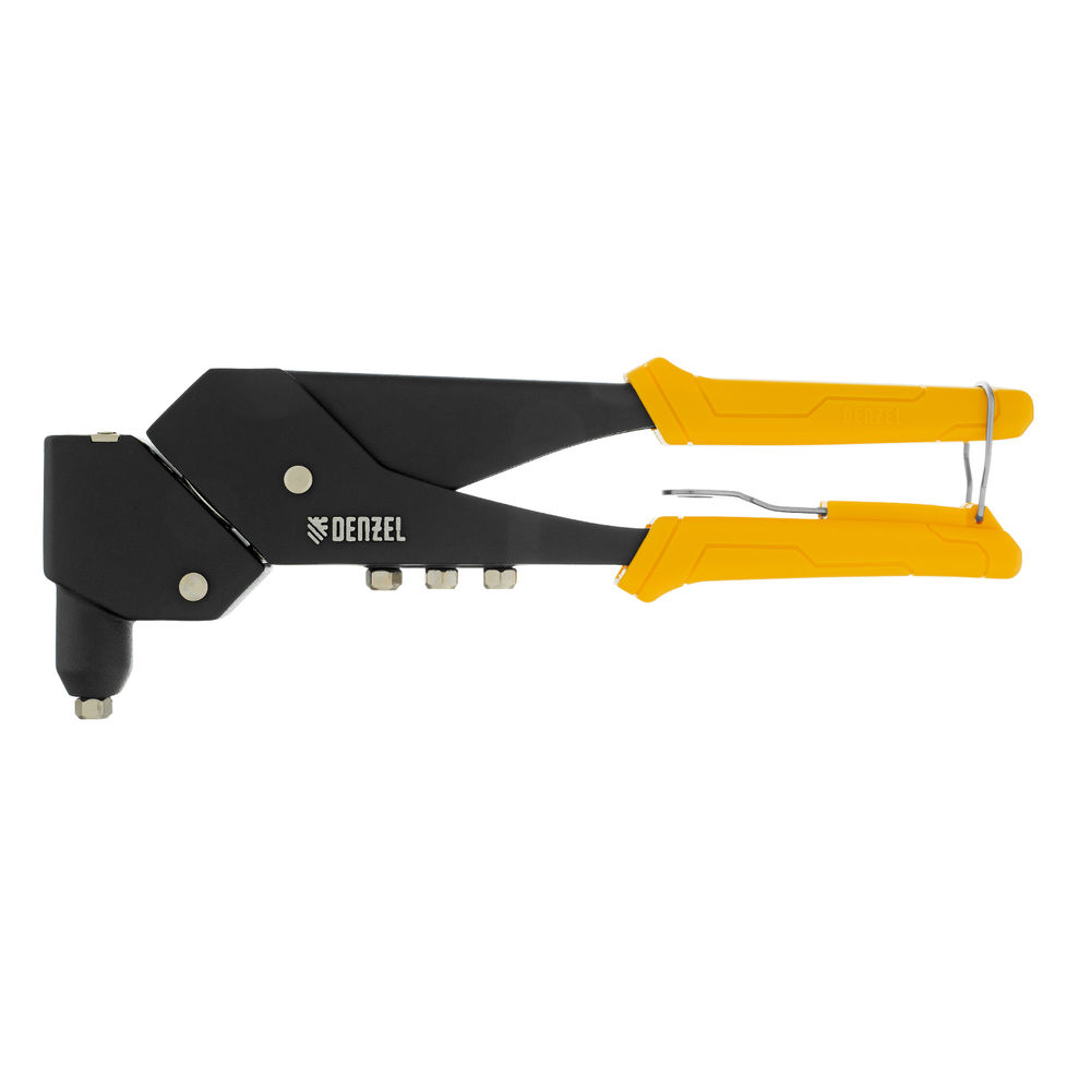 Заклепочник ручной, 285 мм, поворотный, 0-360, заклепки 2,4-3,2-4,0-4,8 мм Denzel (40442)
