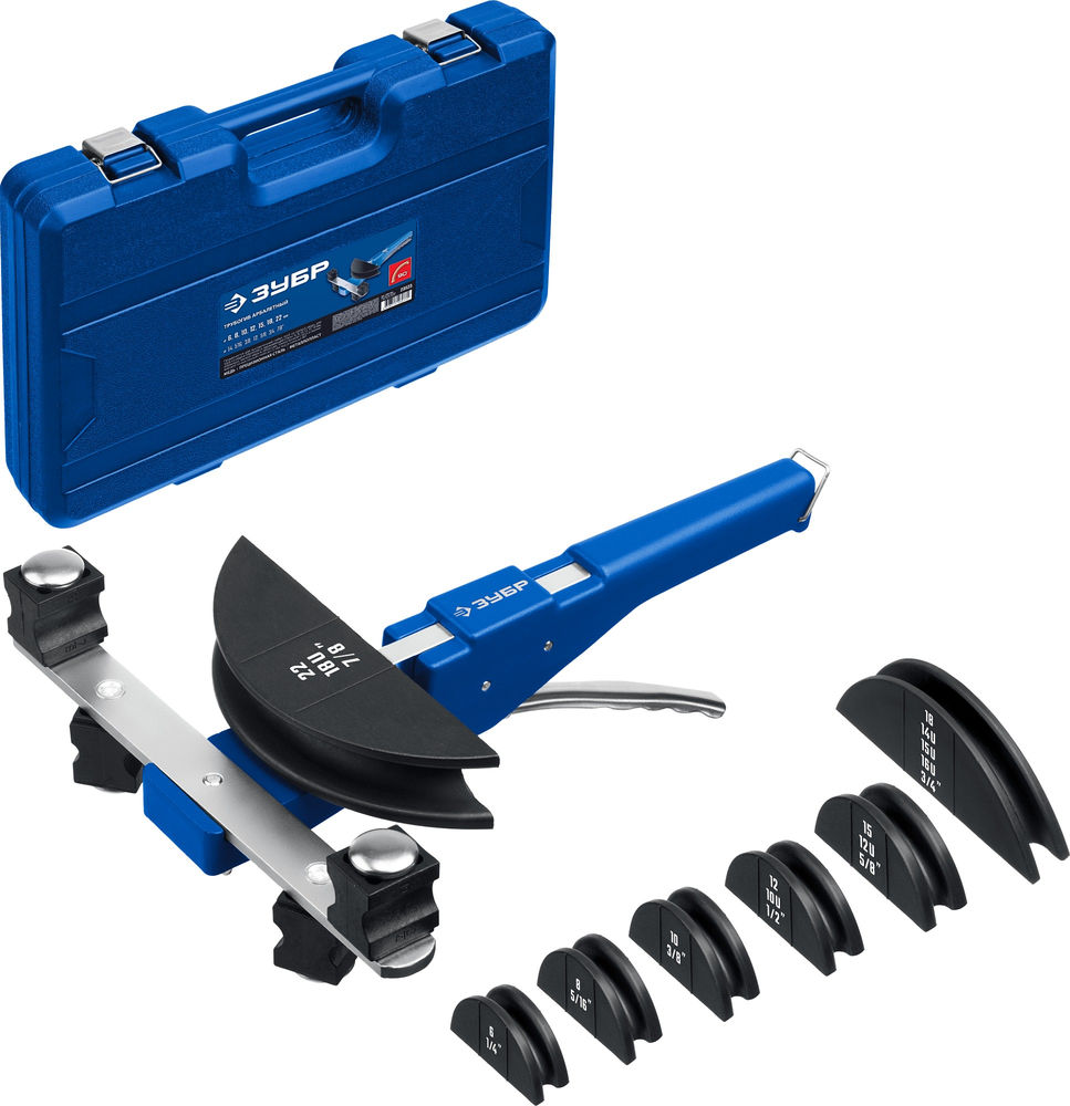 Трубогиб арбалетный 6 - 22 мм, 1/4 – 7/8 ЗУБР Профессионал 23523