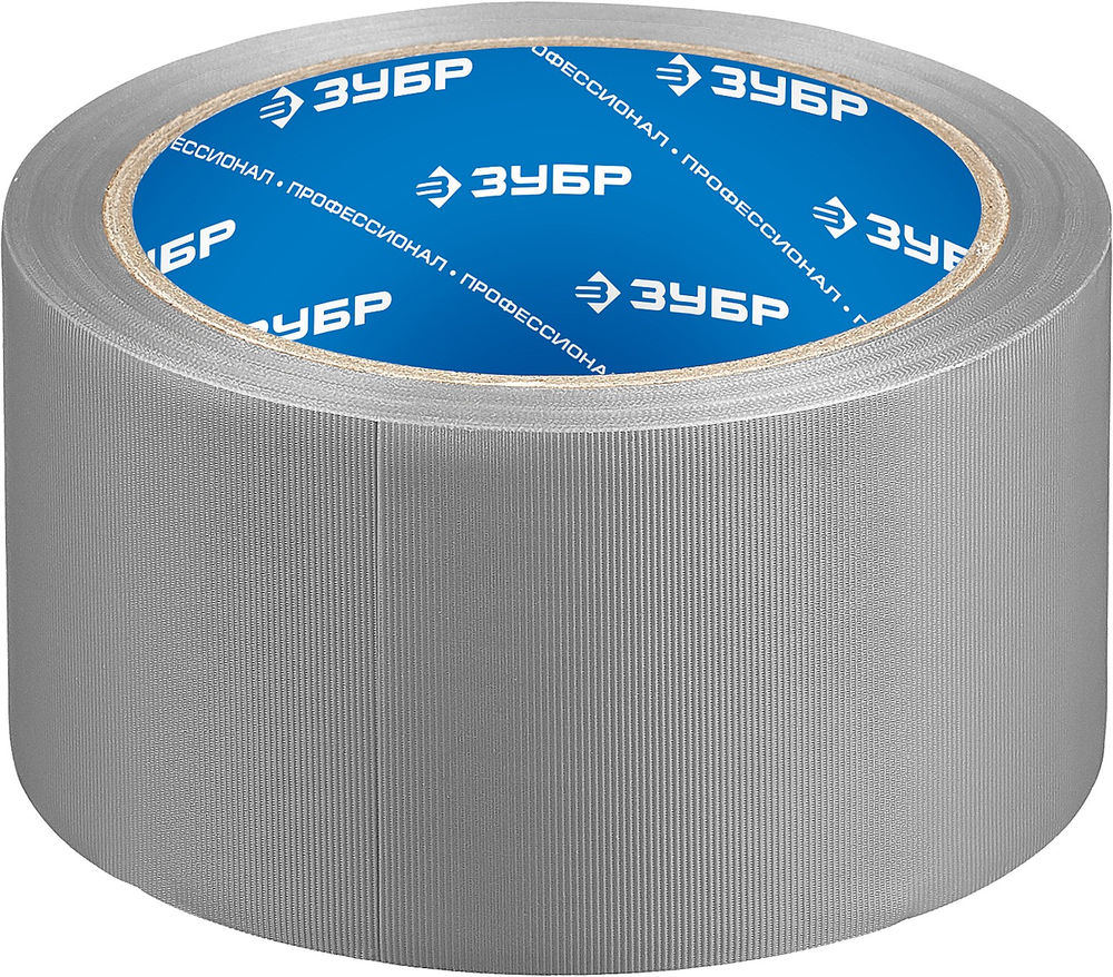 Лента клейкая ПВХ универсальная 50 мм, 25 м, серая Профессионал Рефил ЗУБР 12075-50-25