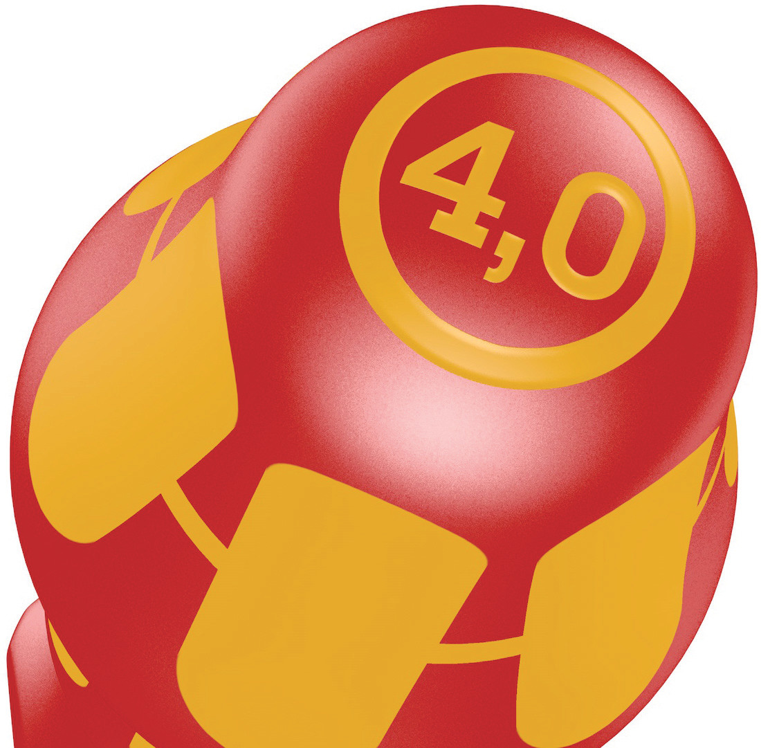 Отвёртка диэлектрическая шлицевая 0.8 x 4 x 100 мм с узким концом SL VDE серия 160 iS Wera WE-006441