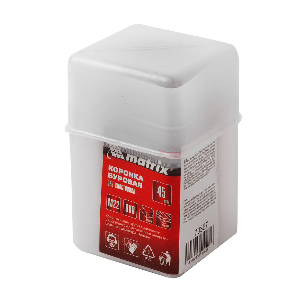 Буровая коронка, M22 х 45 мм Matrix (70367)