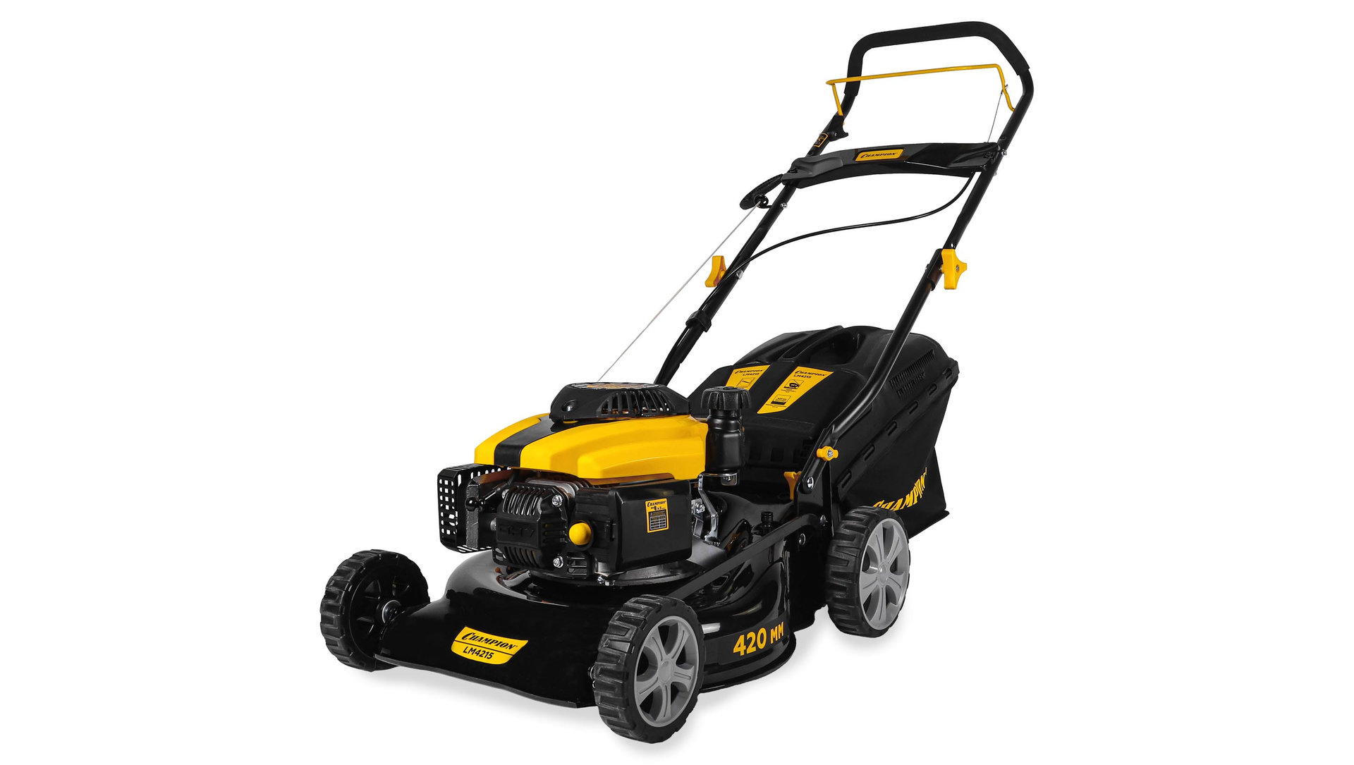 Газонокосилка CHAMPION LM4215 (1,5кВт 420мм 40л 25-70мм 1рычаг/8, 20,7кг) (LM4215)
