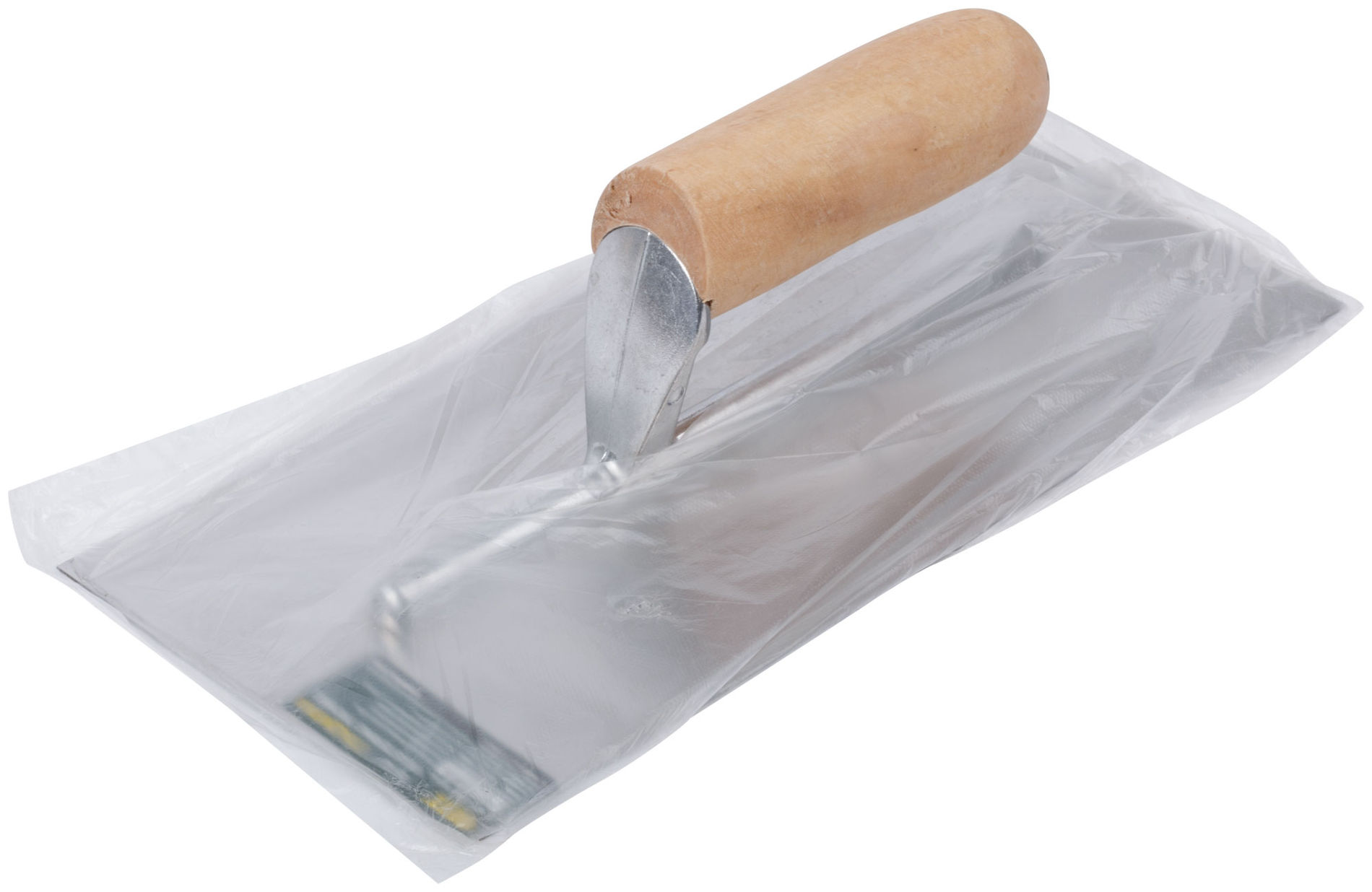 Гладилка нержавеющая с деревянной ручкой Профи плоская 280х130 мм (05140)