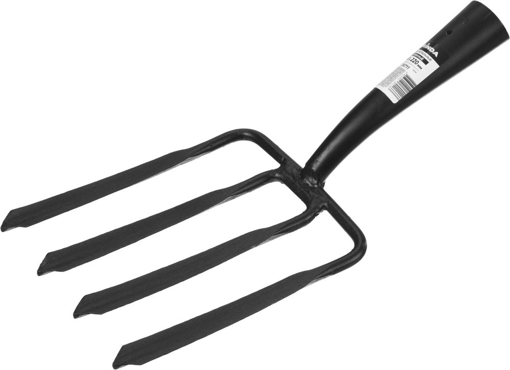 Вилы копальные 180 х 220 мм, кованые, четырёхрогие, без черенка, антикор. покрытие GRINDA 39711