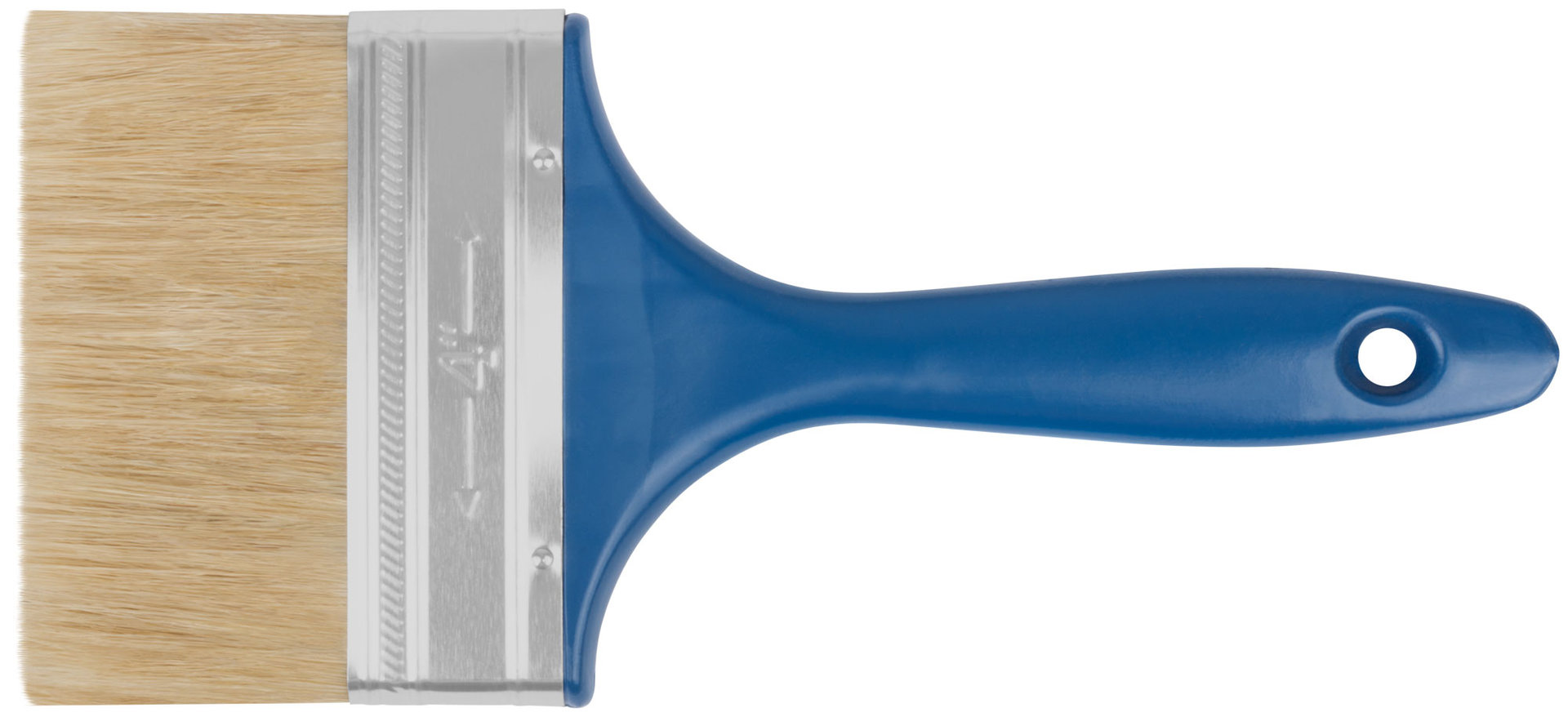 Кисть флейцевая Модерн, натур.светлая щетина, пластиковая ручка 4 (100 мм) (01158)