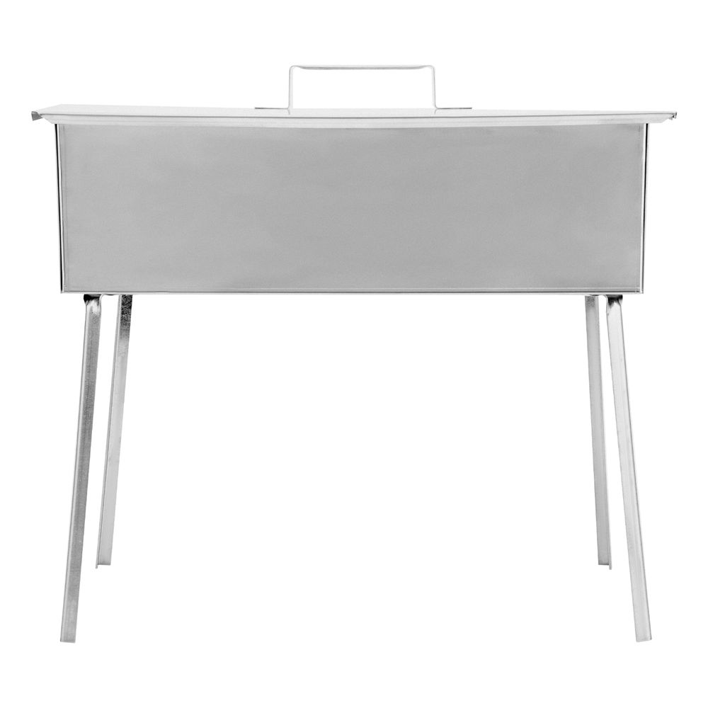 Коптильня двухъярусная 500 x 270 x 175 мм, нержавеющая сталь, 0.8 мм, с поддоном, на ножках, Camping Palisad (69526)