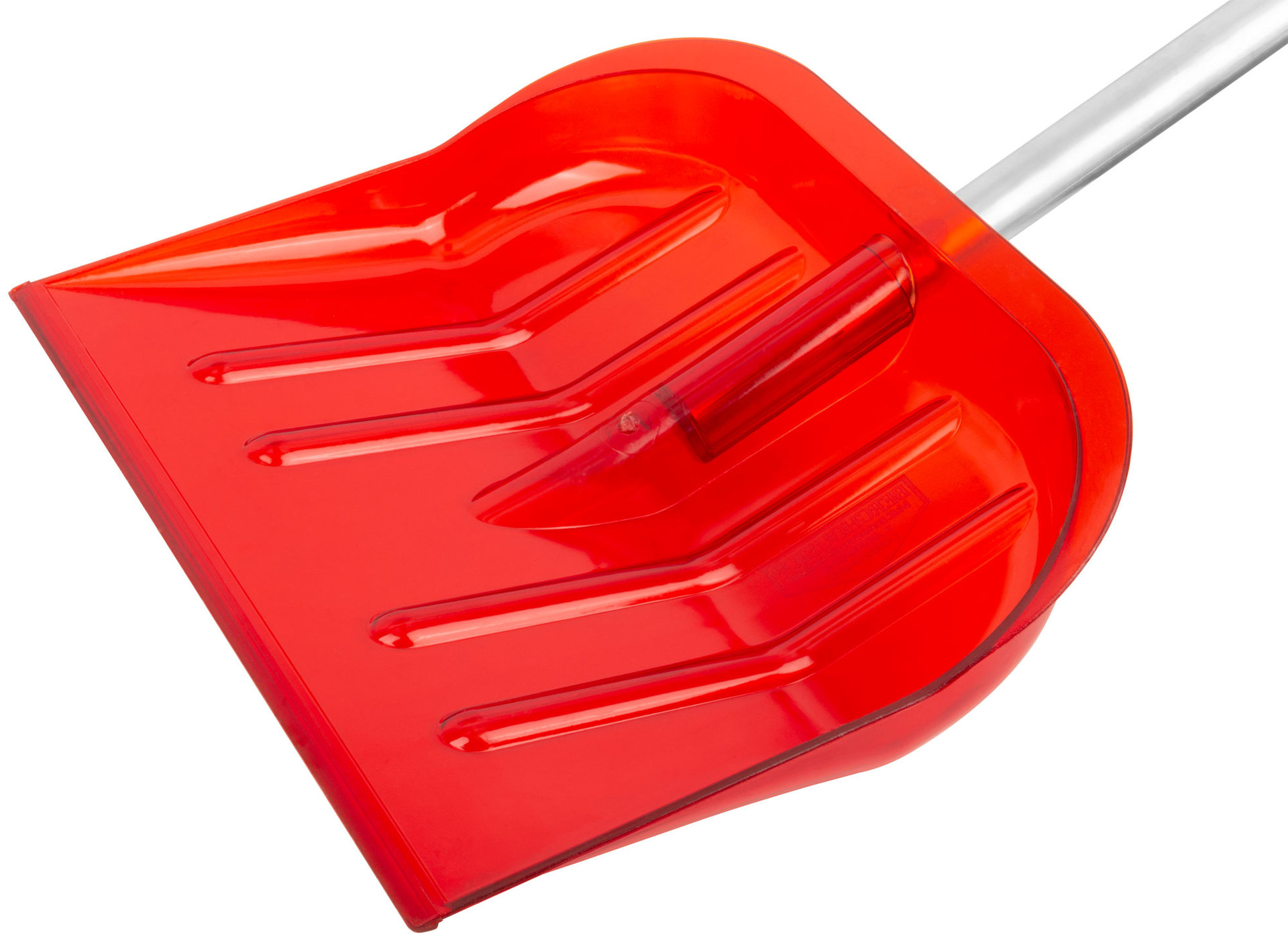 Лопата для уборки снега Профи поликарбонатная, алюминиевый черенок, средняя 465х410х1360 мм (68120)