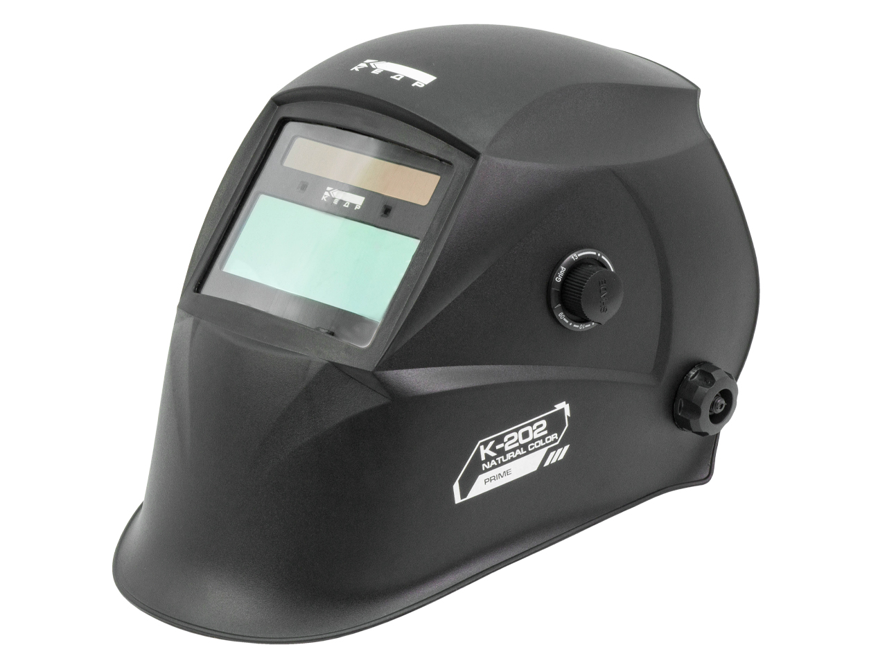 Маска сварщика КЕДР (В РАЗОБР.ВИДЕ) К-202 natural color PRIME , черная