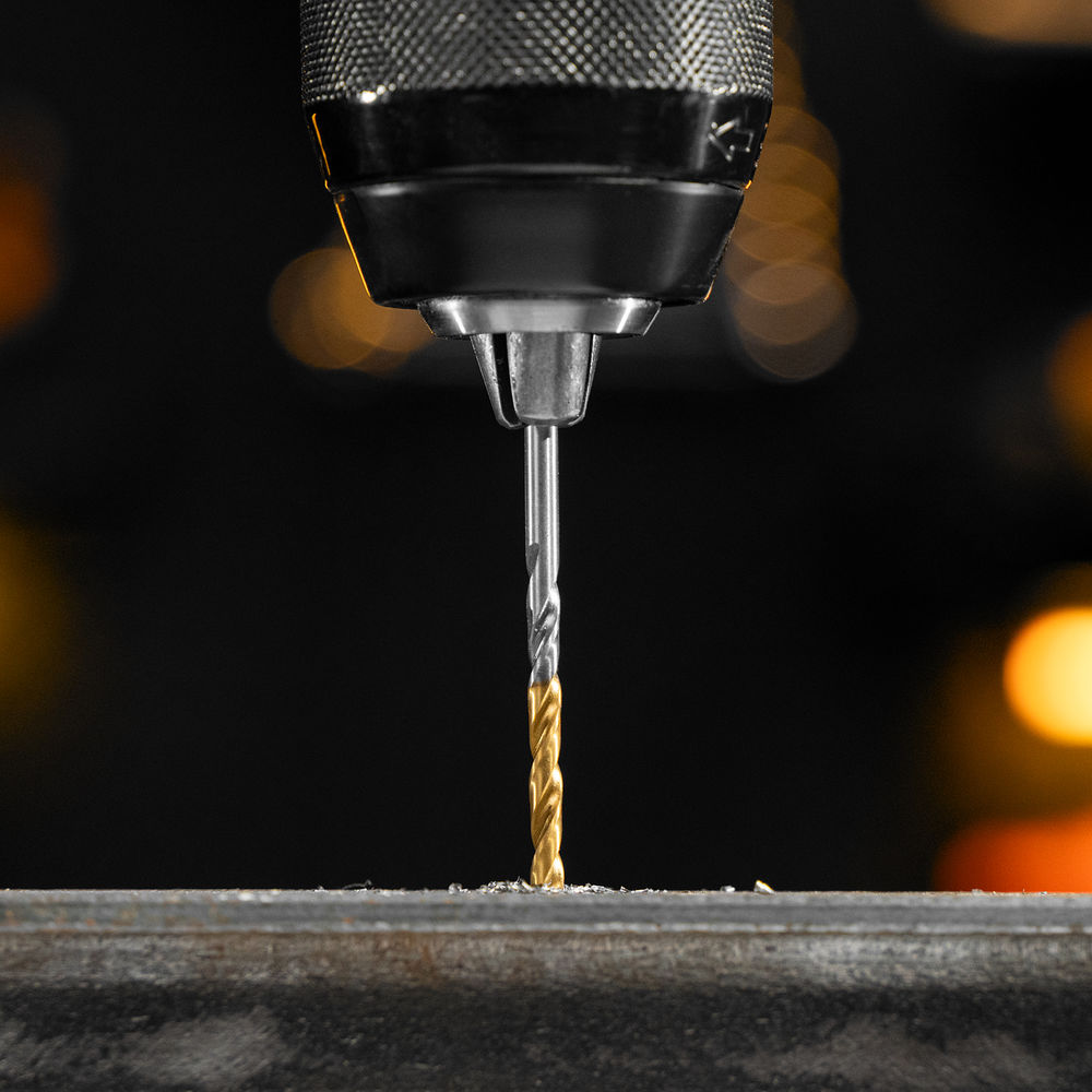 Набор сверл по металлу, 2-8мм, Р6М5-TiN, Golden Tip, 6 шт Denzel (723000)