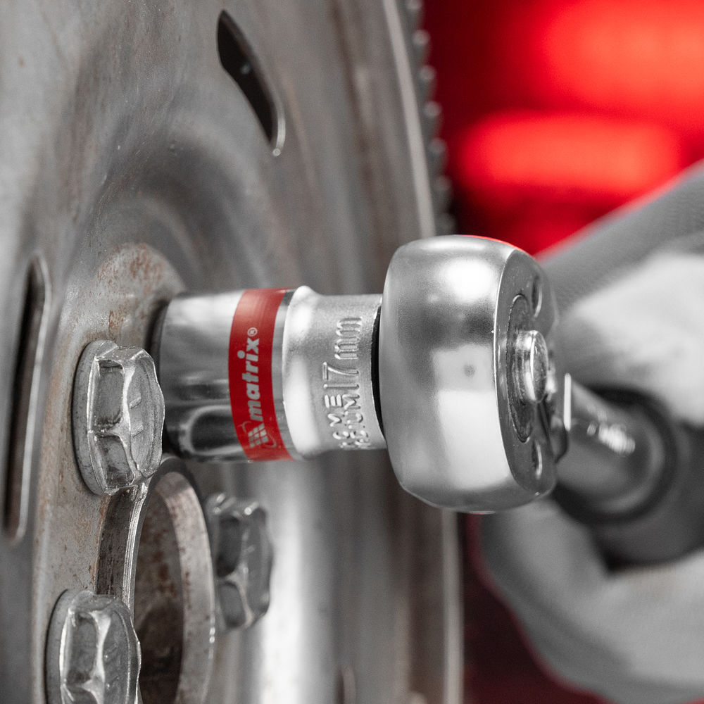 Набор торцевых головок 3/8, 6 гранные, CrV, 8-19мм, 10 штук Matrix