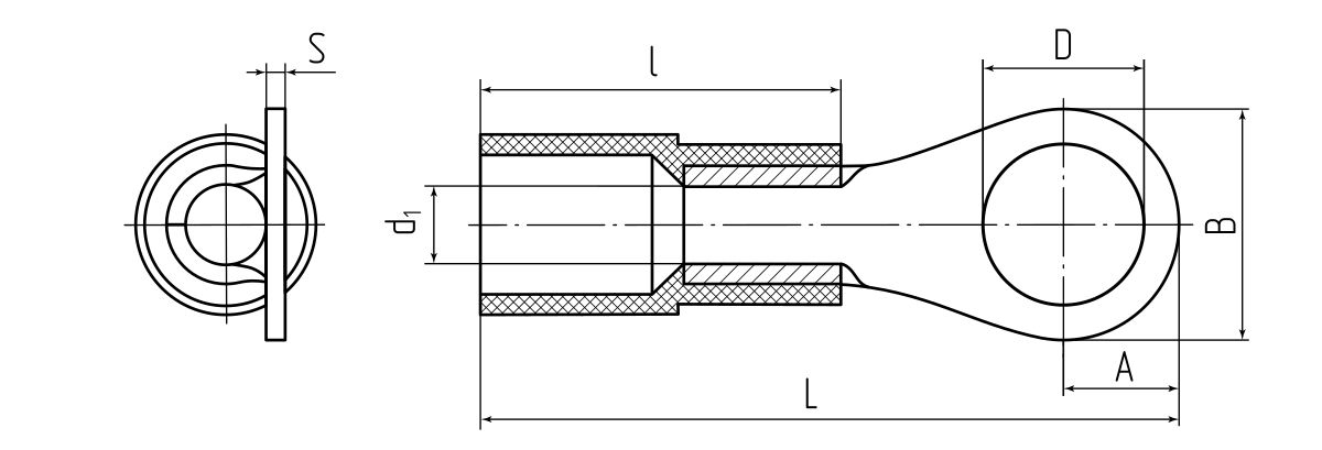 Наконечник кабельный кольцевой изолированный НКИ(н) 10–8 серия ПРОФИ (КВТ) (61774)