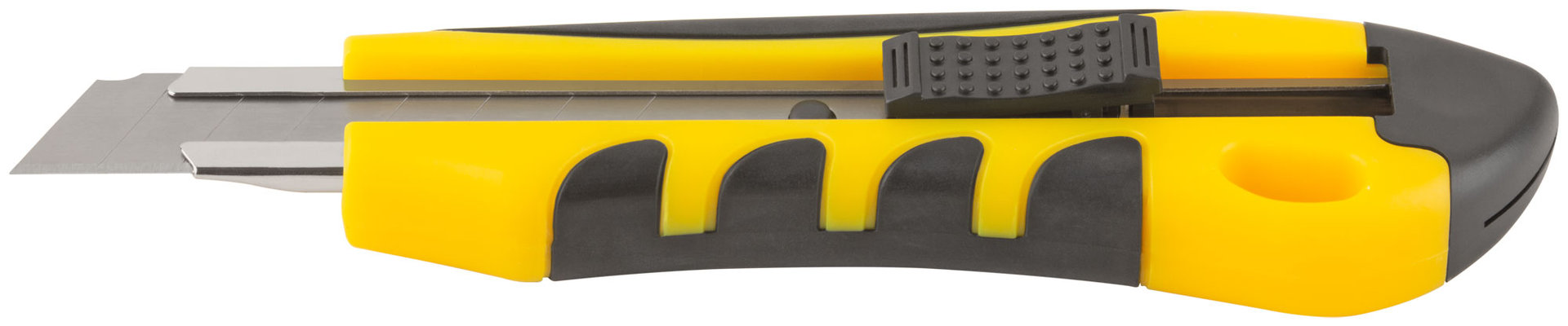 Нож технический 18 мм усиленный прорезиненный (10252)