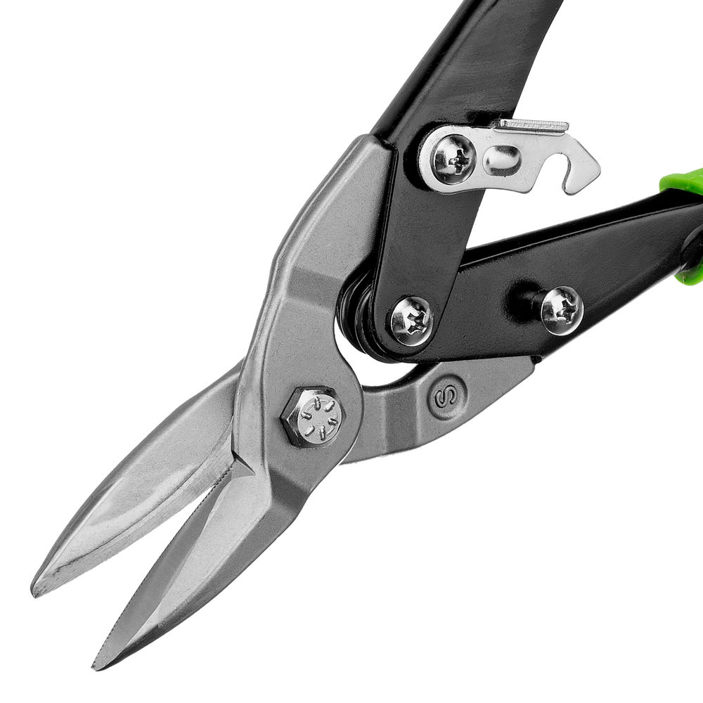 Ножницы по металлу, 250 мм, прямой рез, сталь С55, двухкомпонентные рукоятки СИБРТЕХ (78336)