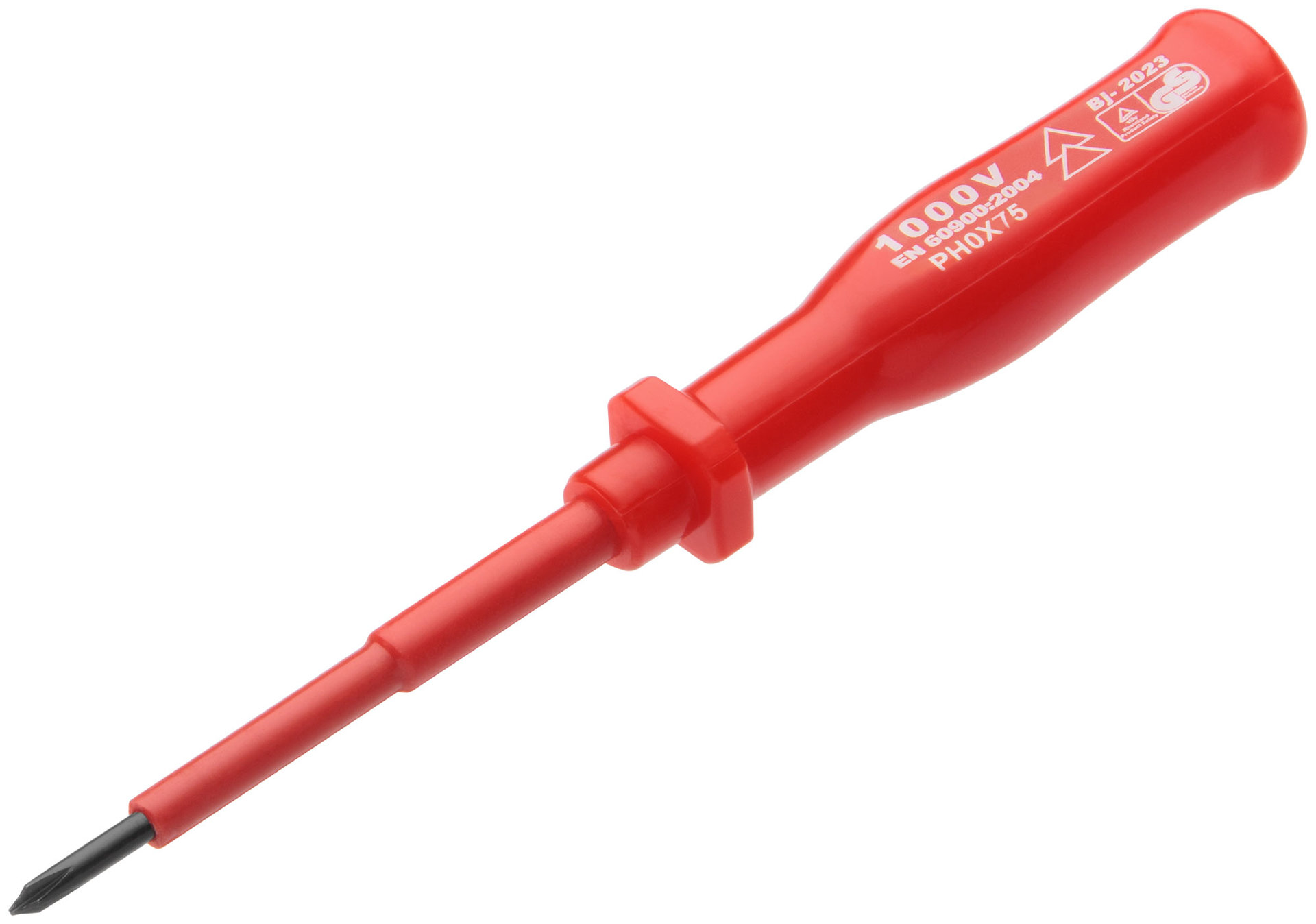 Отвертка изолированная 1000 В, CrV сталь, пластиковая ручка РН0 х 75 мм (55806)