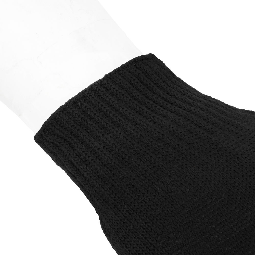 Перчатки трикотажные, ПВХ-покрытие Точка, 10 класс, черные (67855)