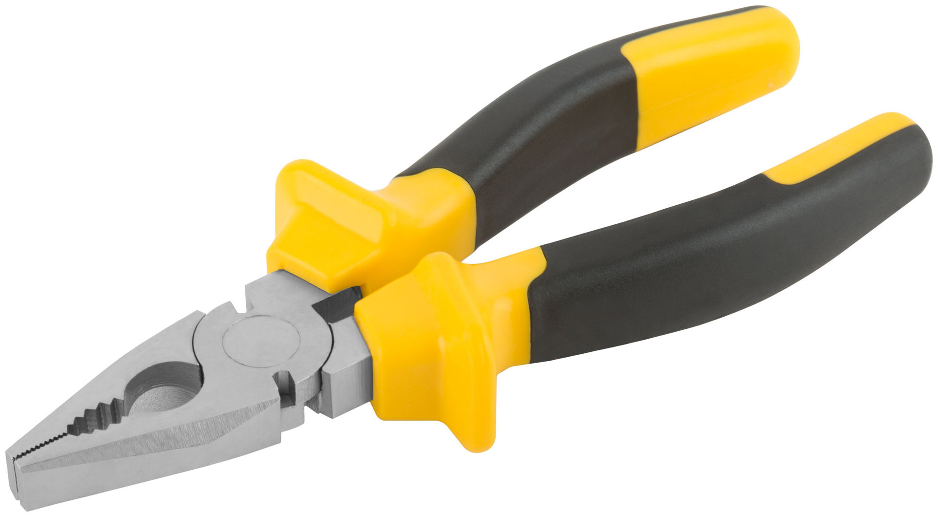 Плоскогубцы комбинированные Старт черно-желтые прорезиненные ручки, хром-никелевое покрытие 180 мм (49955)