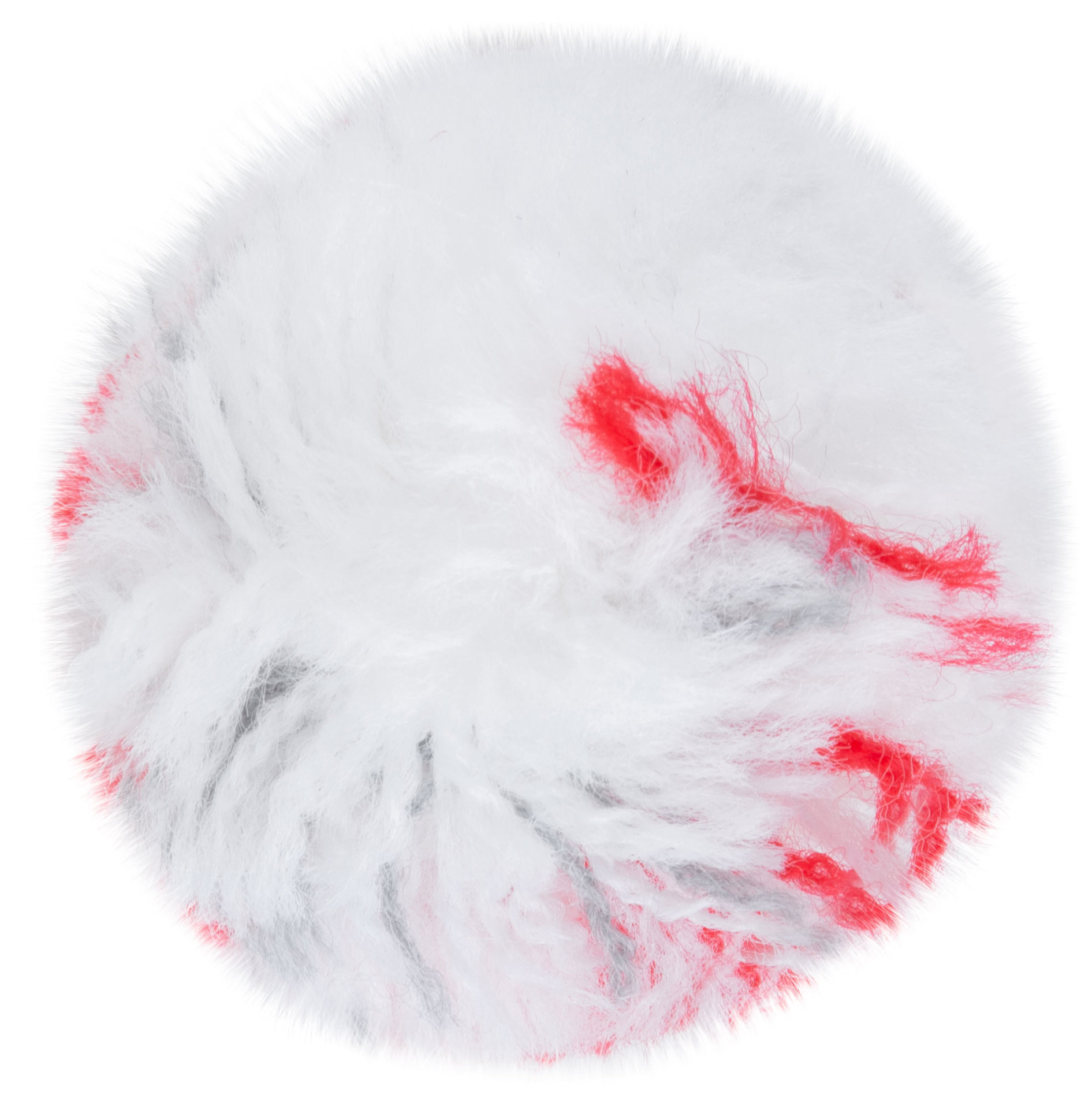 Ролик полиакрил. мини Профи, белый с серой и красной полосками, диам.15/35 мм, ворс 10 мм, 150 мм (02683)