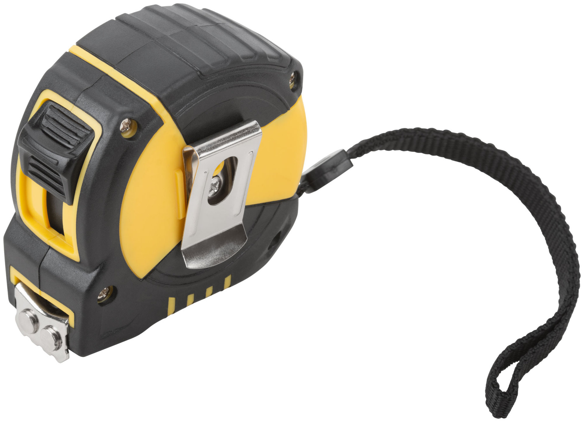 Рулетка Гранд, калибр.лента, нейлон.покр., магн.крючок, двойной стопор, прорезин.корпус 5 м х 19 мм