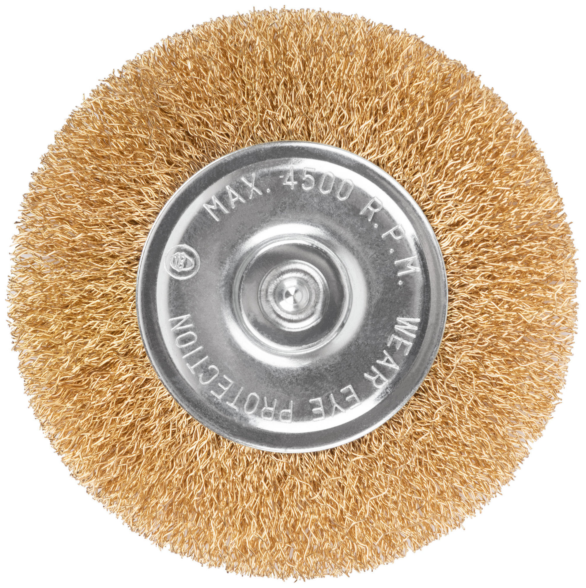 Щетка для дрели, тип Плоская, латун. витая проволока 0,3 мм, 100 мм, блистер, CUTOP Profi (82-917)