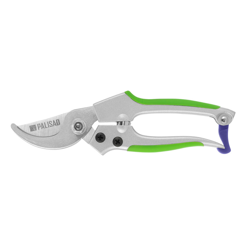 Секатор прямого реза, 180 мм, металлические обрезиненные рукоятки, Palisad (60489)