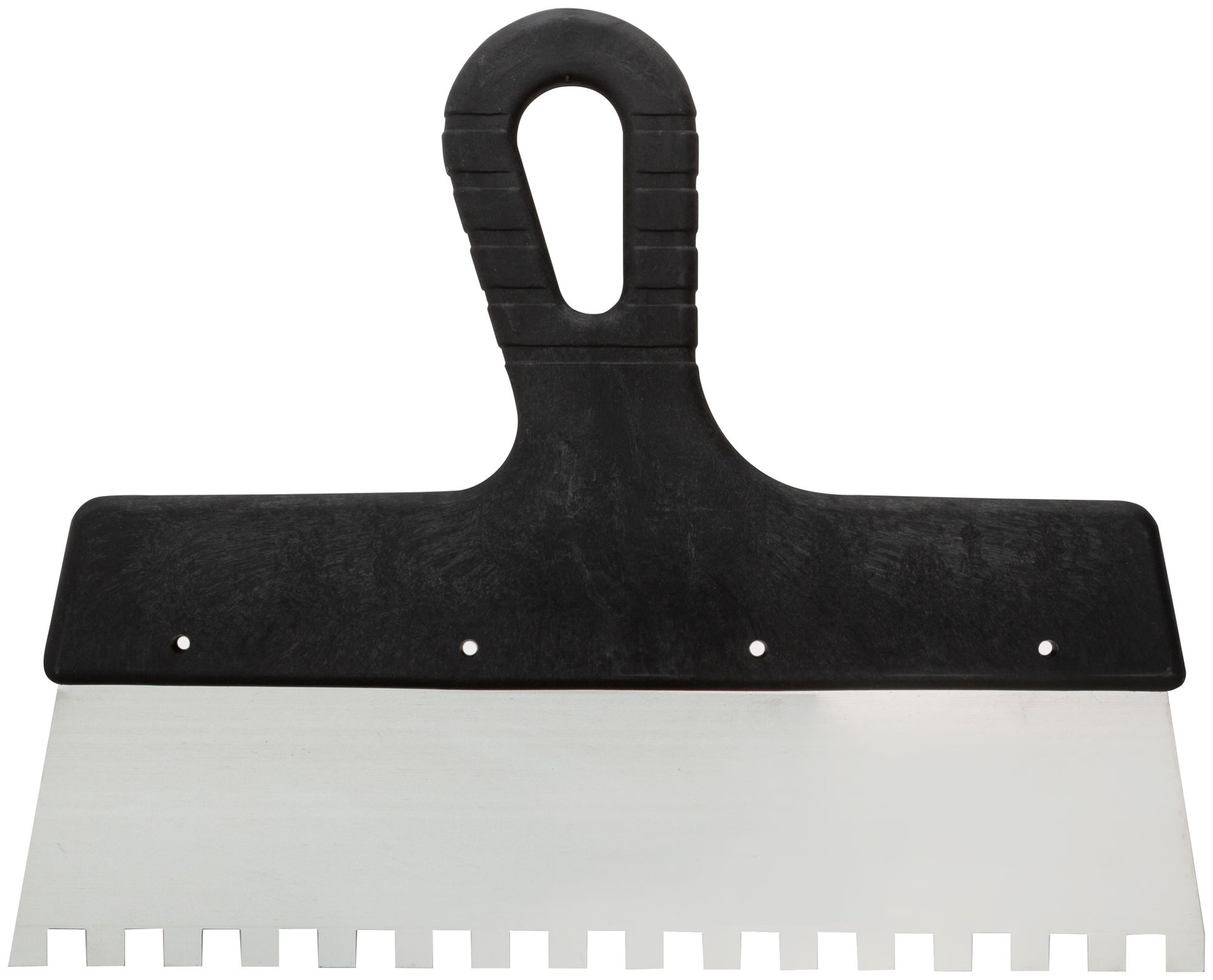 Шпатель зубчатый, 8х8 мм, нержавеющая сталь, пластиковая ручка, 250 мм (30-2347)