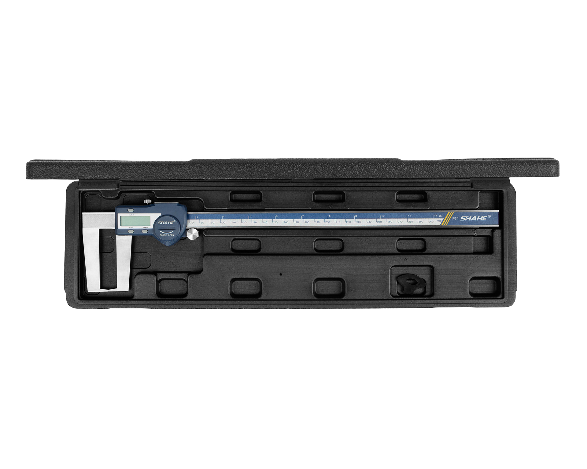 Штангенциркуль для наружных канавок ШЦЦСК-300 0,01 с плоскими губками электр. SHAHE