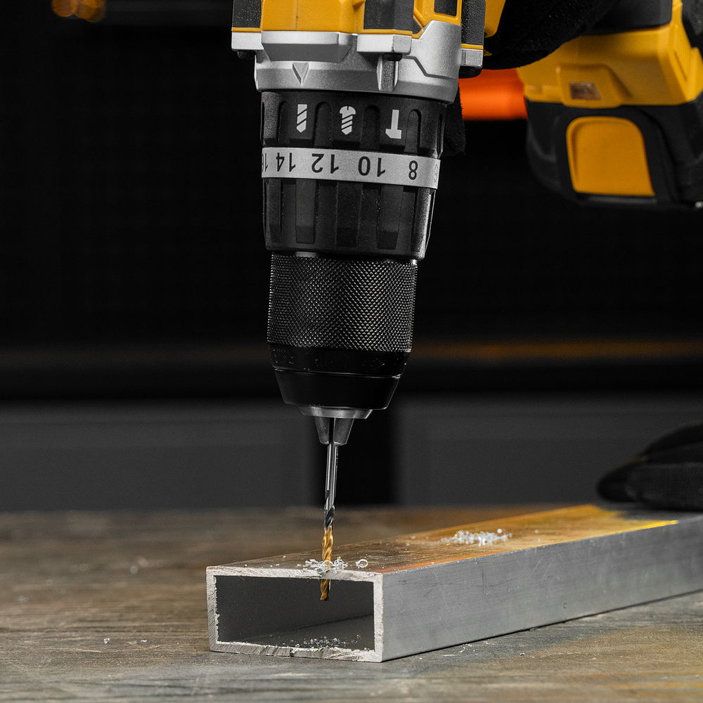 Сверло спиральное по металлу 3,2 x 65мм, Р6М5, Golden Tip, многогранная заточка, 2шт. Denzel (718269)