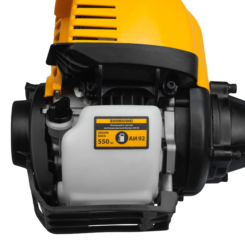 Триммер бензиновый DTL-37-4T, 4-тактный, 37 см3, неразъемная штанга, состоит из 2 частей Denzel (96267)