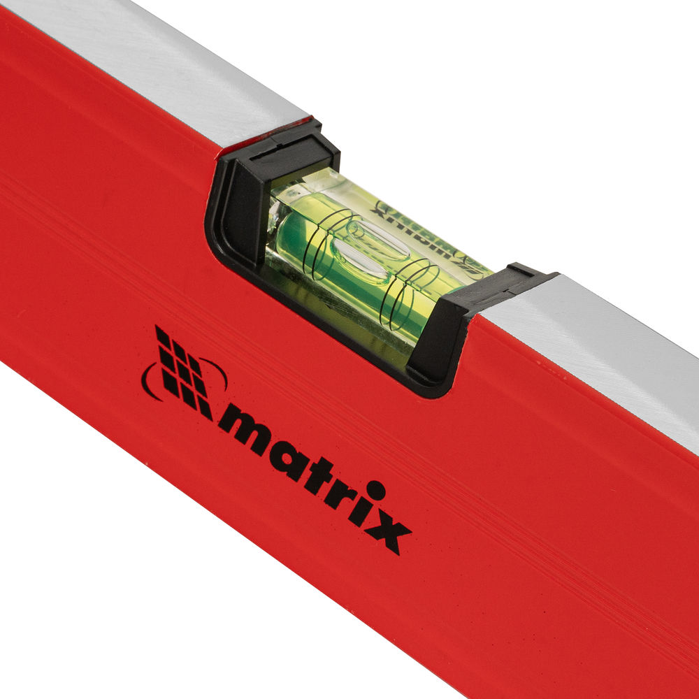 Уровень алюминиевый магнитный, 1500 мм, фрезерованный, 3 глазка (1 зеркальный) усиленный Matrix (34715)