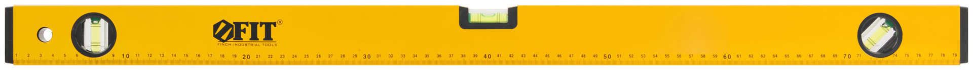 Уровень Стайл, 3 глазка, желтый усиленный корпус, фрезер. рабочая грань, шкала, Профи 800 мм (18208)