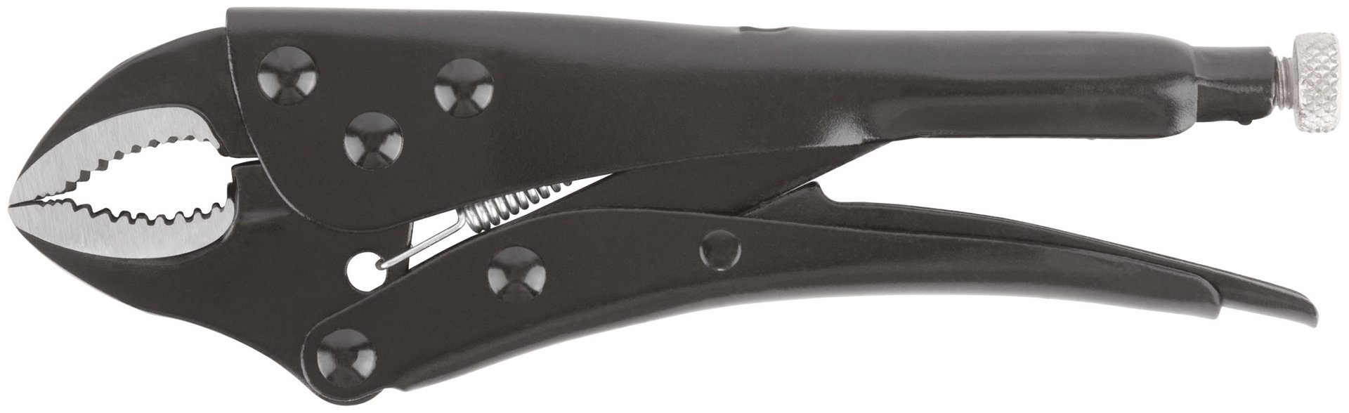 Зажим ручной с фиксатором тип WR черненый 180 мм (52712)