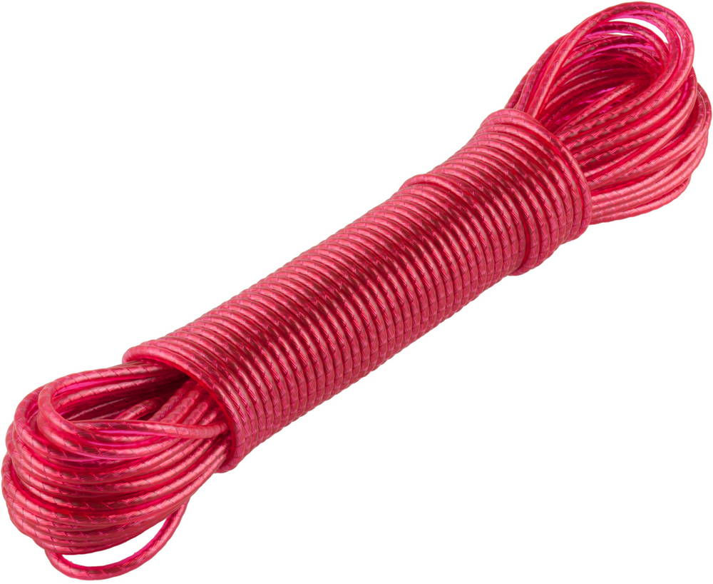 Бельевой шнур 15 м, стальная сердцевина, пластиковая оплётка ЗУБР 50140-15